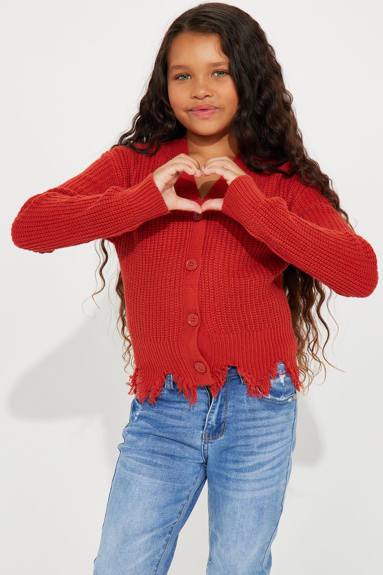 Mini Distressed With You Cardigan