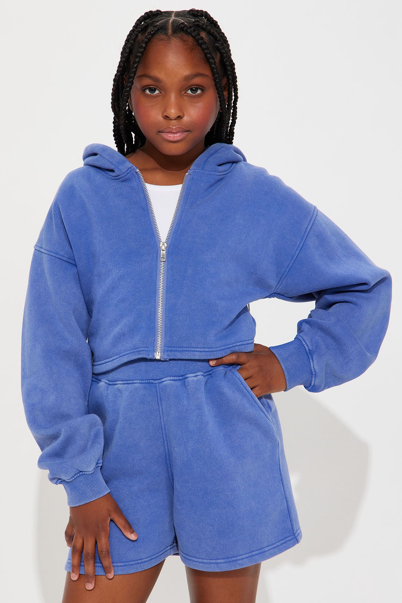 Mini On The Go Fleece Short Set