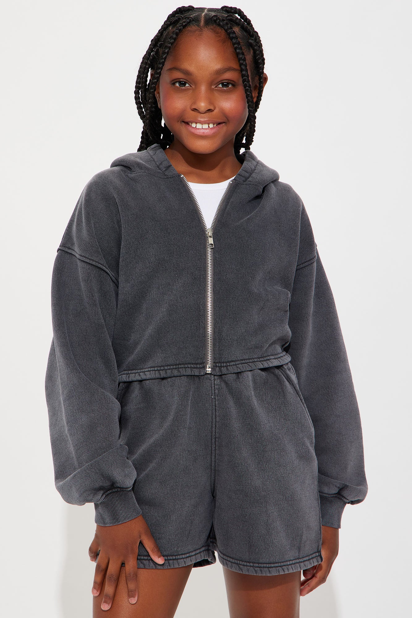 Mini On The Go Fleece Short Set