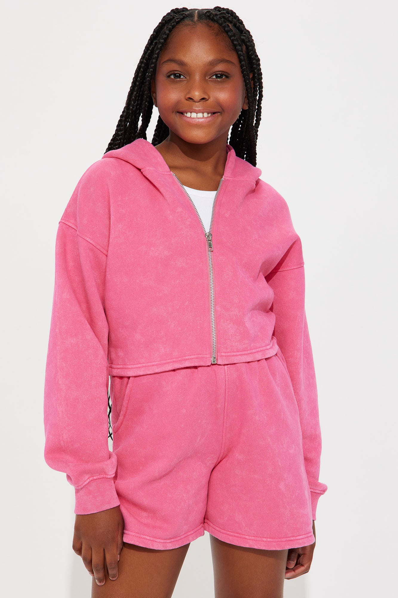 Mini On The Go Fleece Short Set