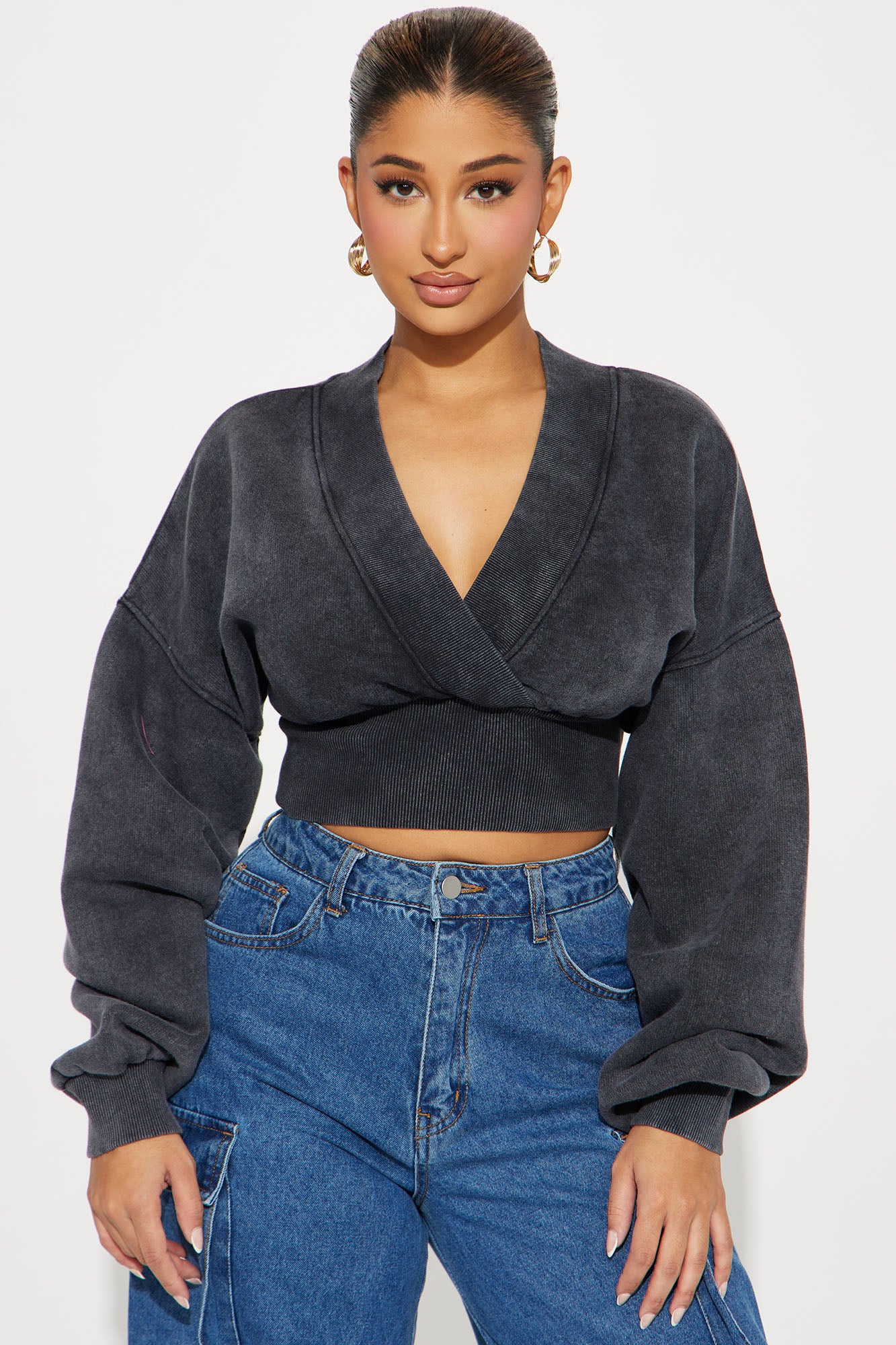 Amara Fleece Off Shoulder Sweatshirt