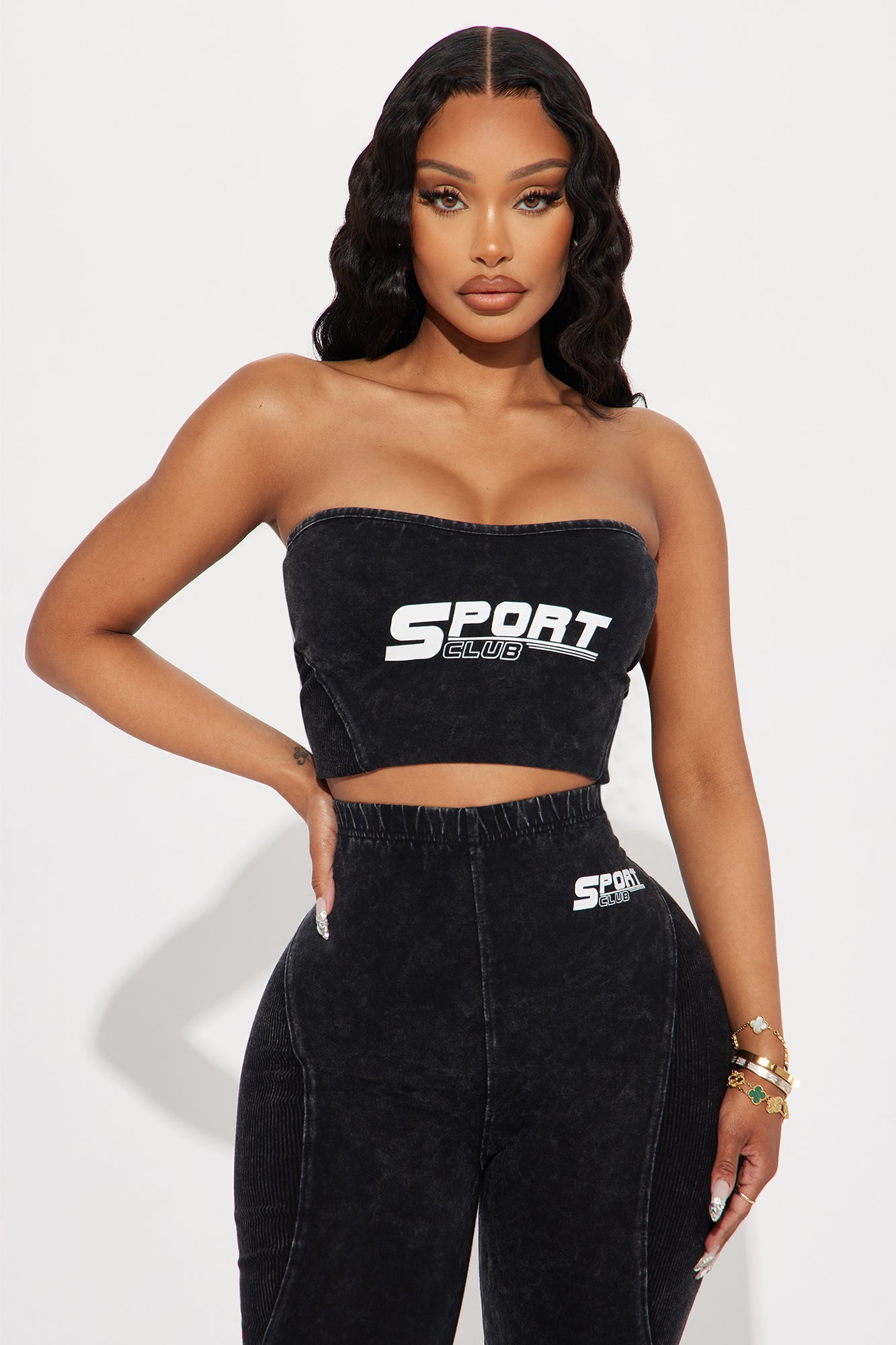 Game Changer Sporty Washed Tube Top