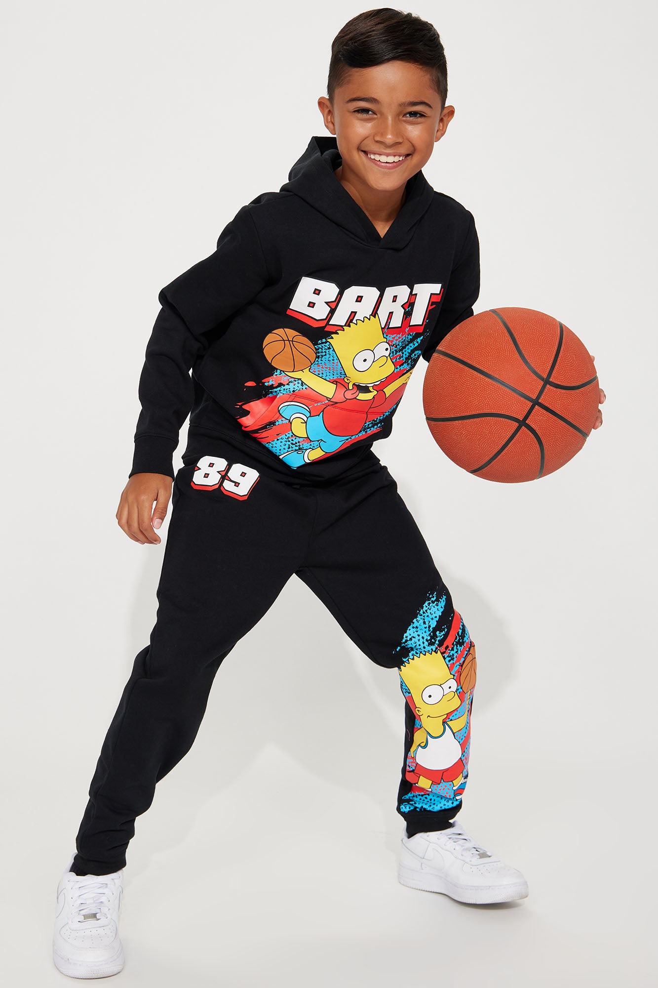 Mini Bart Basketball Fleece Jogger Set