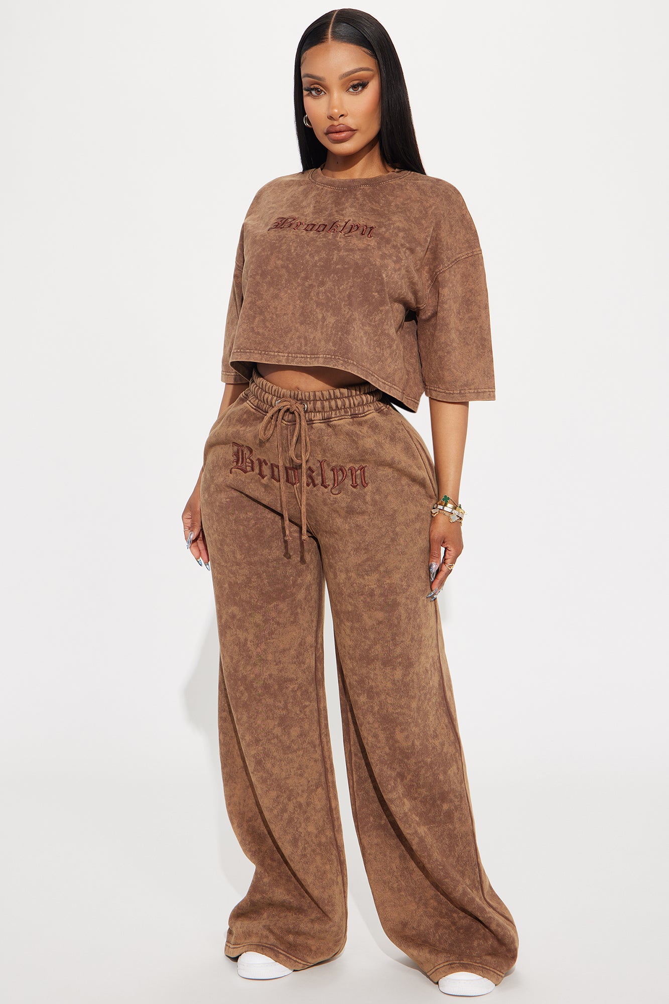 The Brooklyn Way Washed Wide Leg Pant