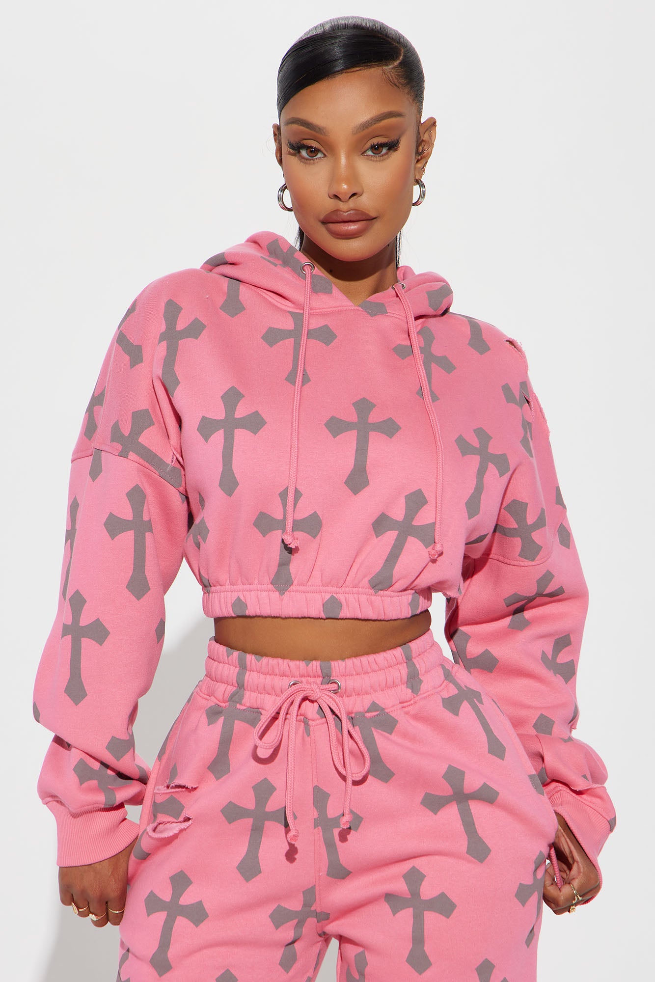 Faith In Me Cropped Hoodie