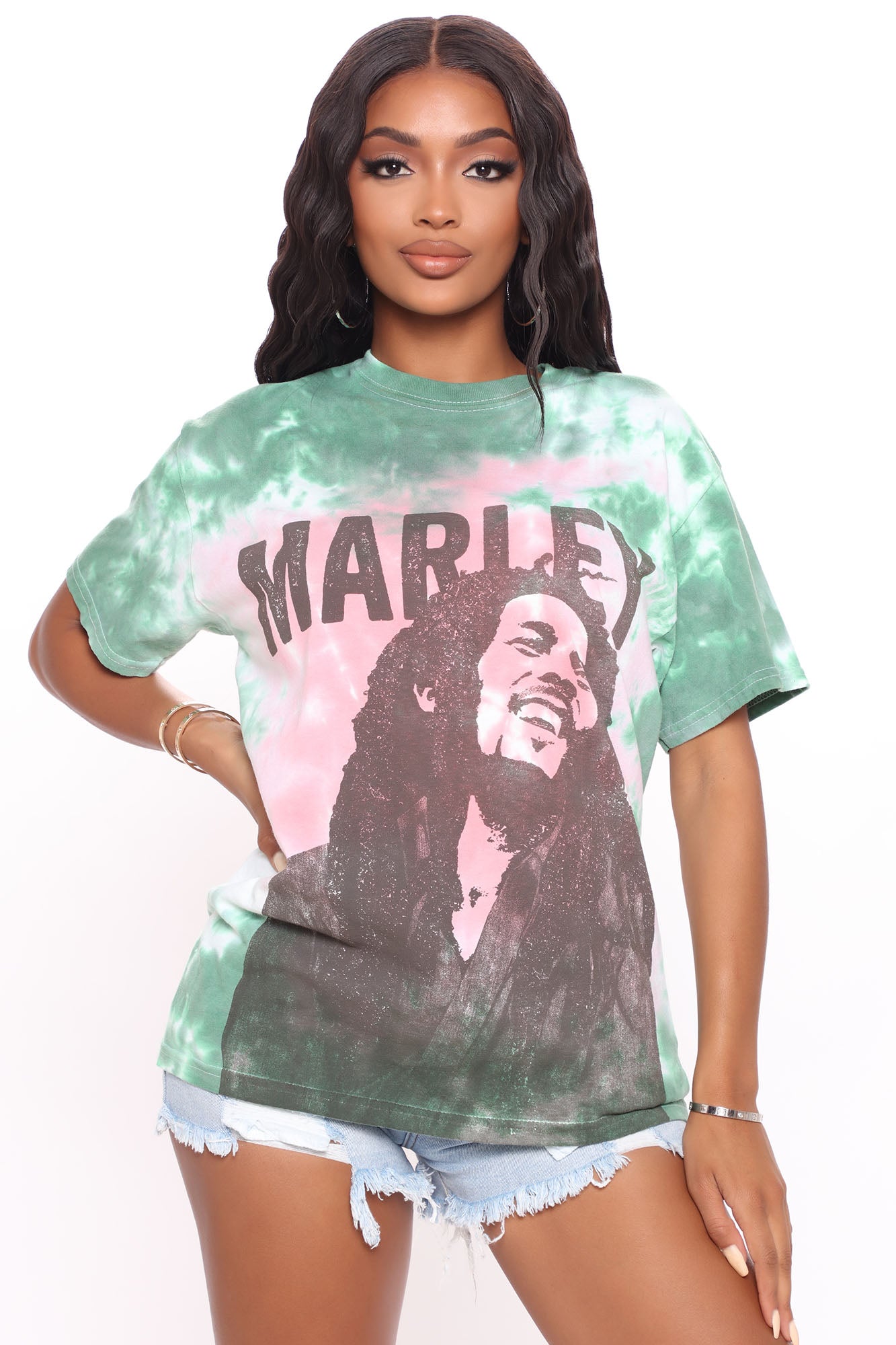 Bob Marley Tie Dye Top