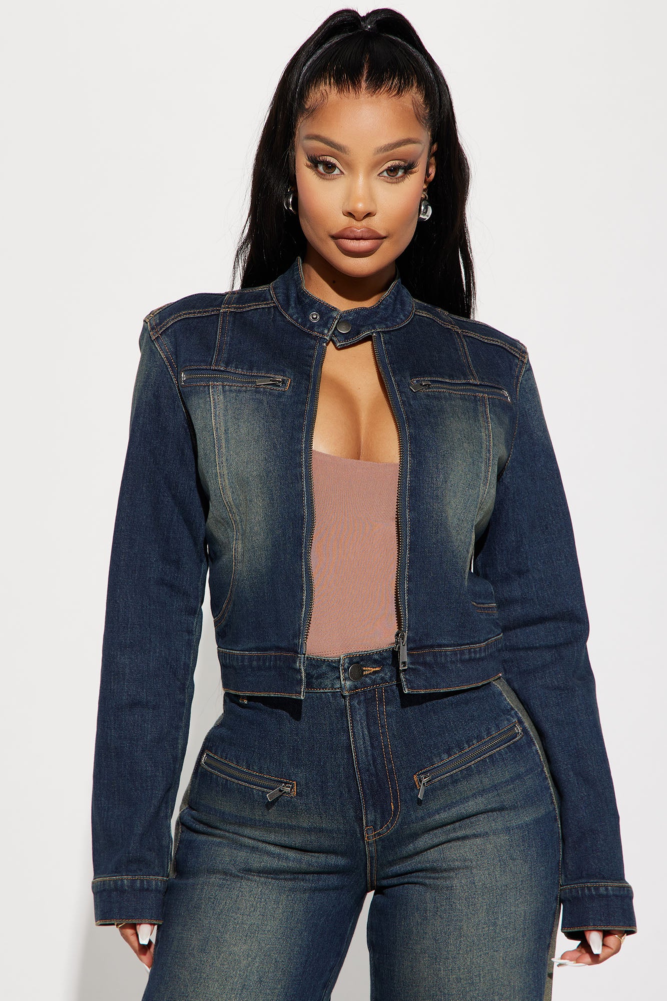 When In Rome Moto Denim Jacket