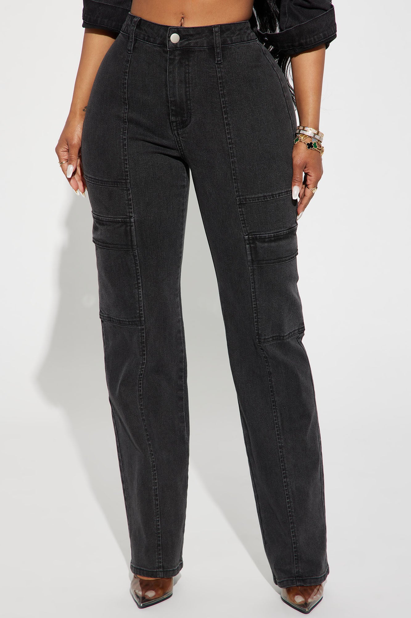 Non Disclosure Stretch Straight Leg Jeans