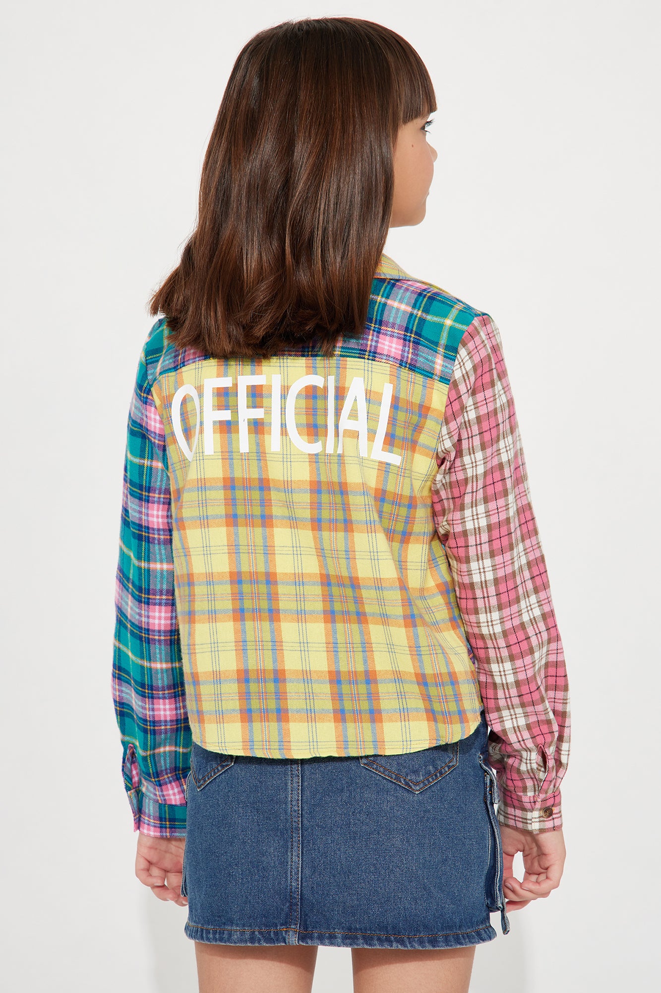 Mini Off Line Plaid Top