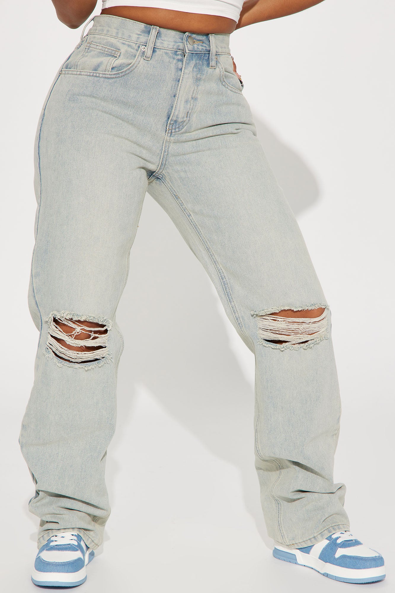 Far Away Tinted Non Stretch Straight Leg Jeans